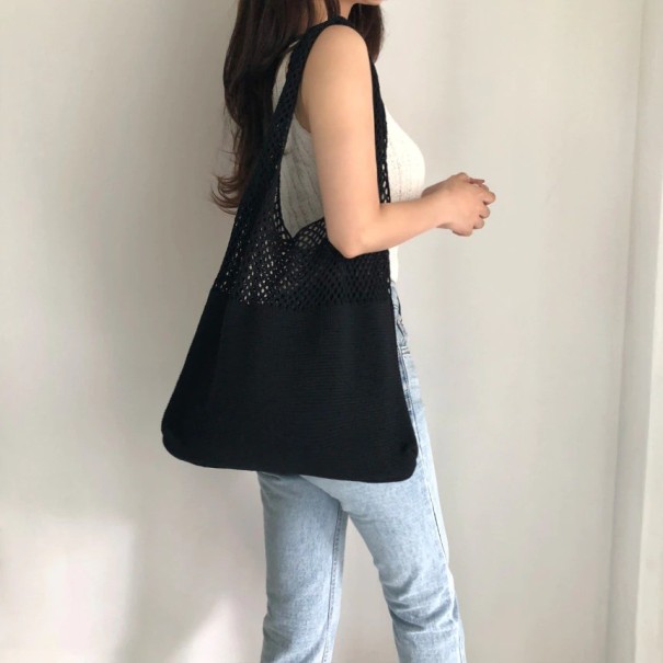 Bolso de lona para mujer M1221 negro