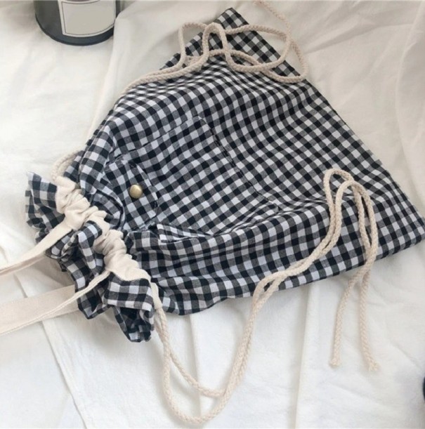 Bolso de lona para mujer M1336 negro