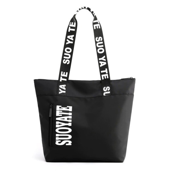 Bolso de lona para mujer M1353 negro
