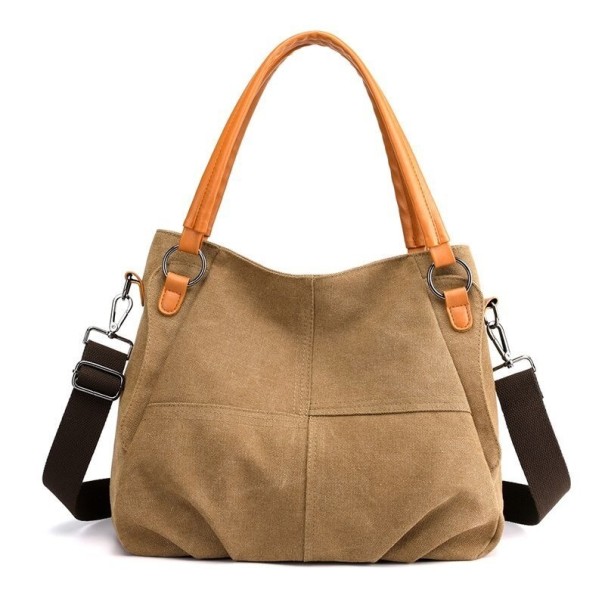Bolso de lona para mujer M1506 marrón