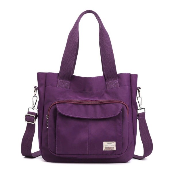 Bolso de lona para mujer M1514 morado oscuro