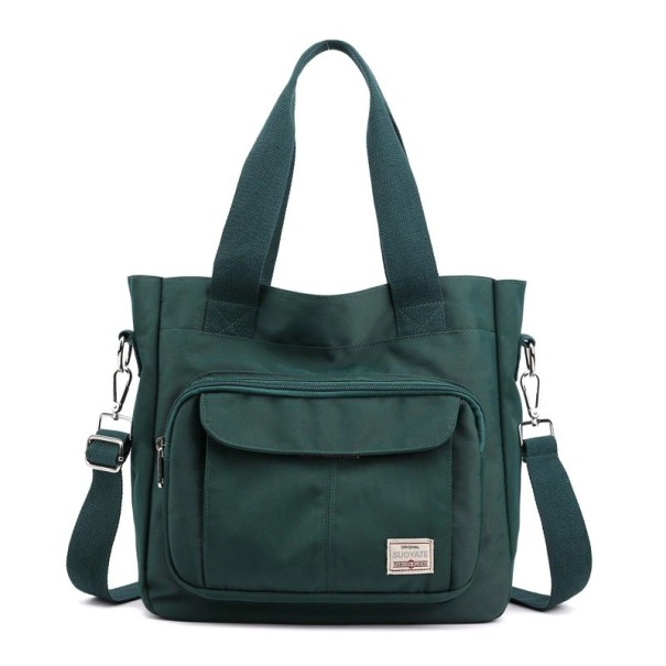 Bolso de lona para mujer M1514 verde oscuro