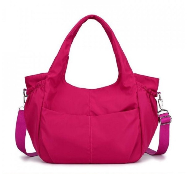 Bolso de lona para mujer M1624 rosa oscuro