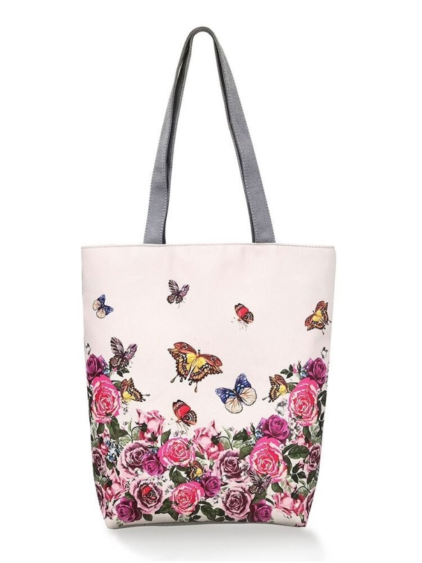 Bolso de lona para mujer mariposa 6