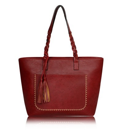 Bolso de mano de lujo para mujer J2555 burdeos