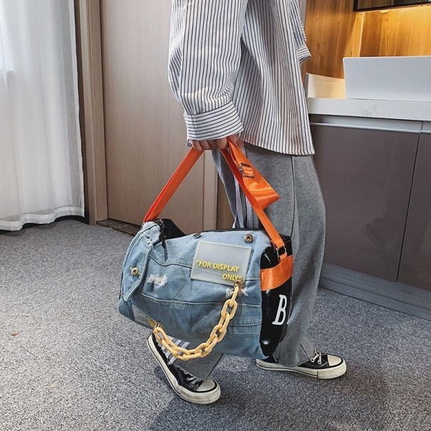Bolso de mano de mezclilla para mujer M1817 naranja