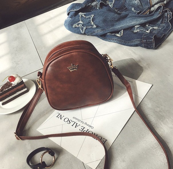 Bolso de mano de moda para mujer marrón oscuro