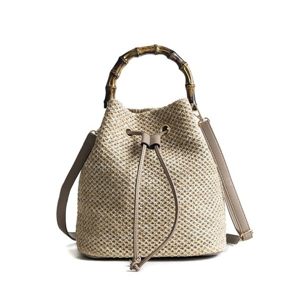 Bolso de mano de paja para mujer M1563 1