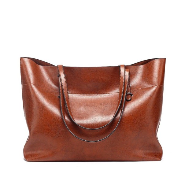 Bolso de mano de piel para mujer M1160 marrón