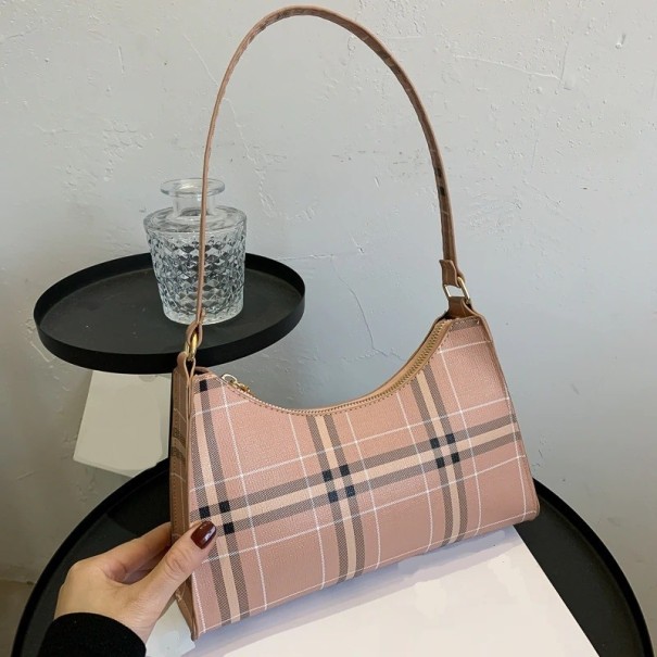 Bolso de mano de piel para mujer M1363 caqui