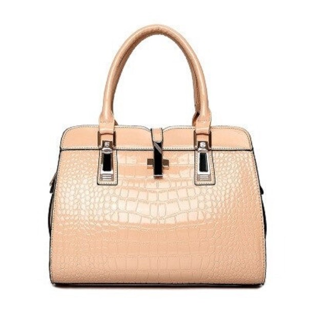 Bolso de mano de piel para mujer M1463 albaricoque
