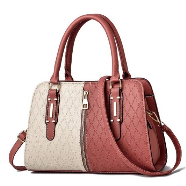 Bolso de mano de piel para mujer M1602 rosa viejo