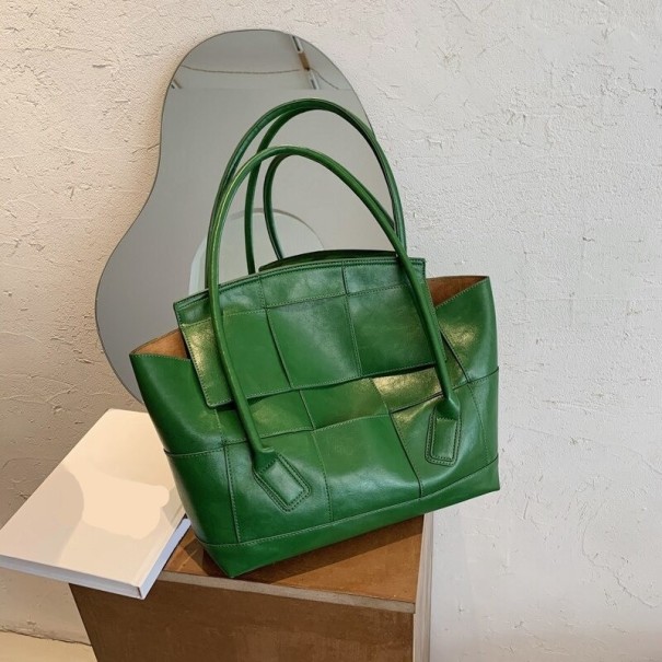 Bolso de mano de piel para mujer M1780 verde