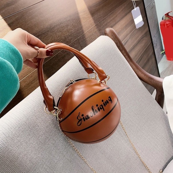 Bolso de mano para mujer con forma de bola M1232 marrón