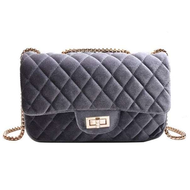 Bolso de mano para mujer M1182 gris oscuro