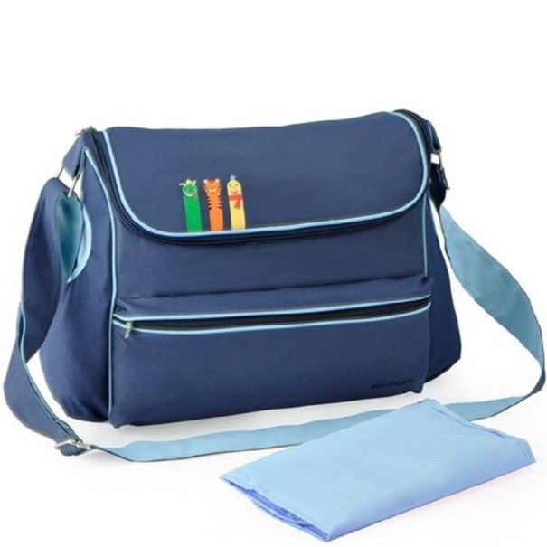 Bolso de maternidad grande Lola azul oscuro