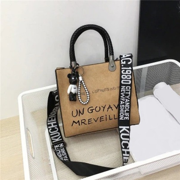 Bolso de piel para mujer M1088 marrón claro