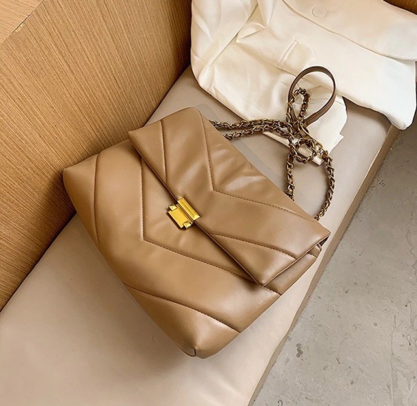 Bolso de piel para mujer M684 marrón