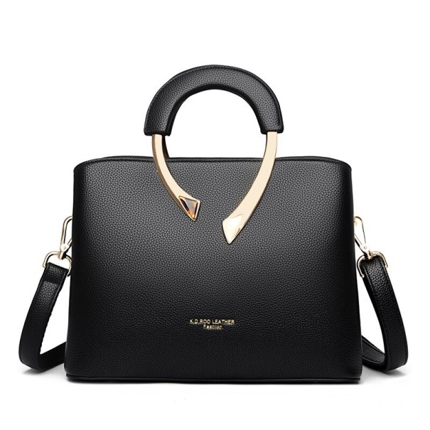 Bolso de piel para mujer M787 negro