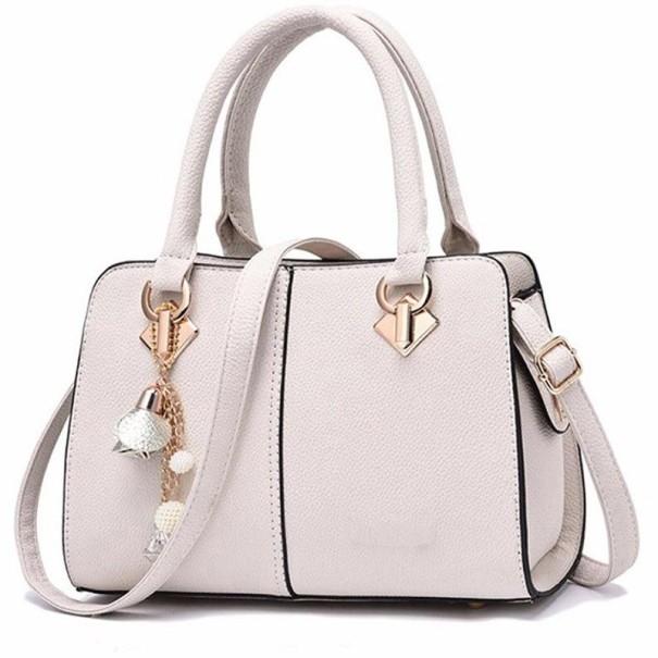 Bolso de piel para mujer M794 blanco