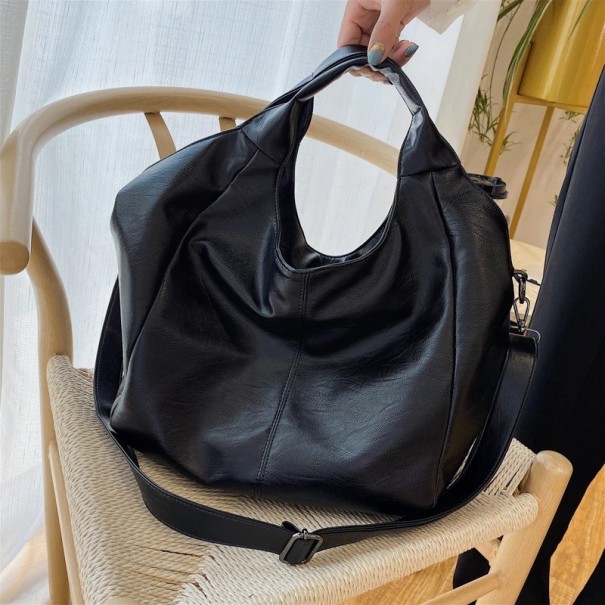 Bolso de piel para mujer M843 negro