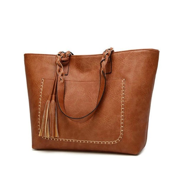 Bolso de piel para mujer M914 marrón