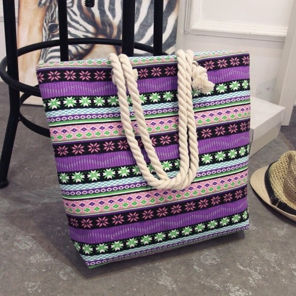 Bolso de playa para mujer morado