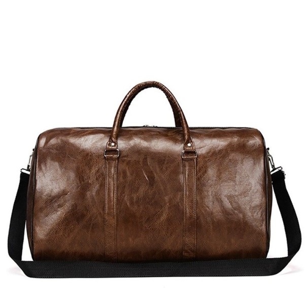 Bolso de viaje de piel para hombre marrón