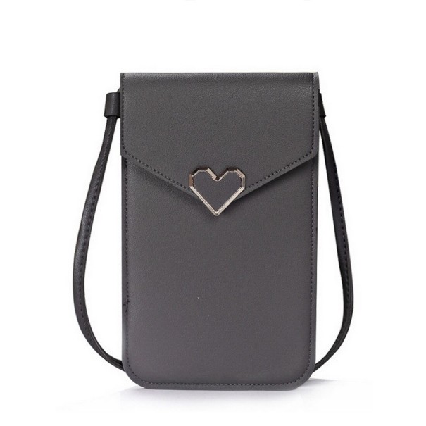 Bolso para móvil de mujer gris oscuro