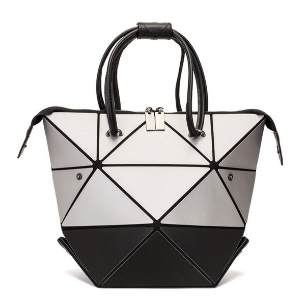 Bolso plegable de mujer plateado