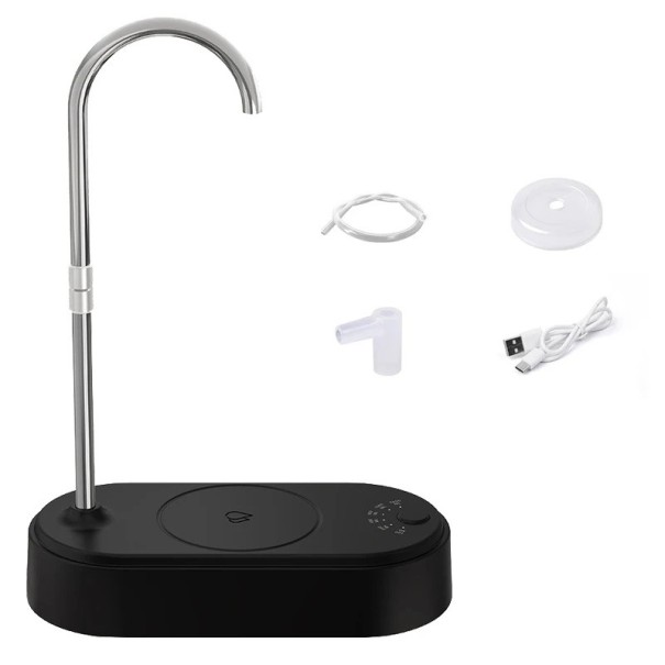 Bomba eléctrica de água potável dispensador automático de água de galão bomba portátil USB água fria para casa e escritório preto