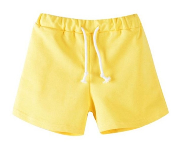 Bomullsshorts för flickor J2487 gul 5