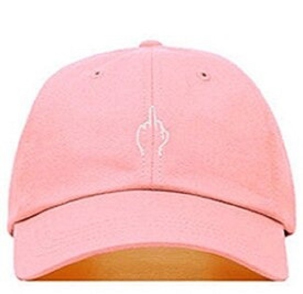 Boné com mão T200 rosa