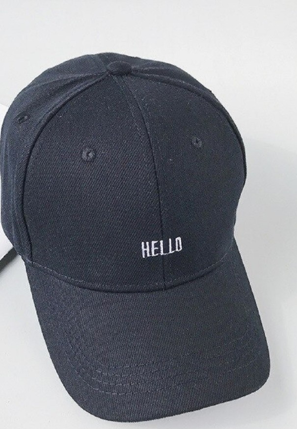 Boné feminino hello preto