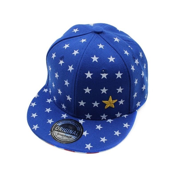 Boné snapback infantil com estrelas T927 azul