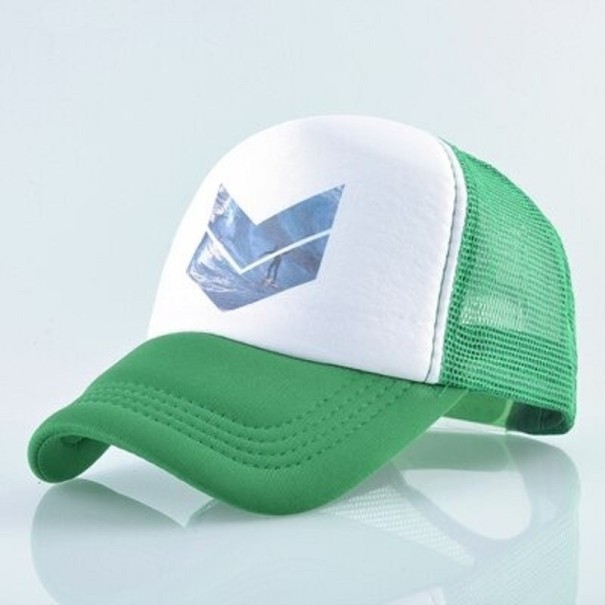 Boné Trucker com Surfista verde
