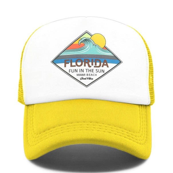 Boné Trucker T168 amarelo