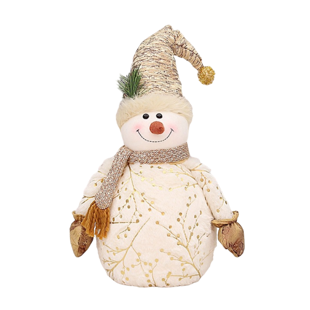 Bonhomme de neige avec chapeau 60 cm 1