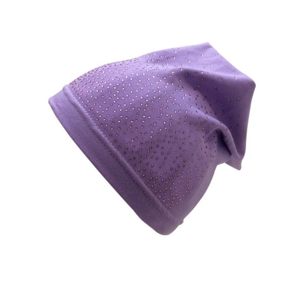 Bonnet d'enfant avec des pierres lavande