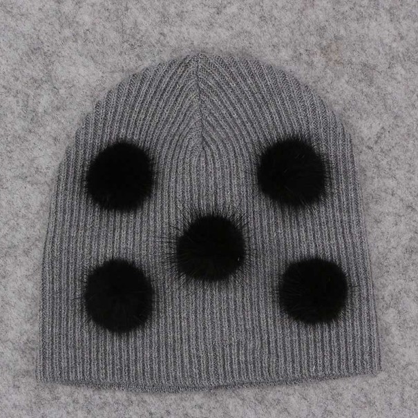 Bonnet d'enfant avec pompons Natasha 2-5 ans 9