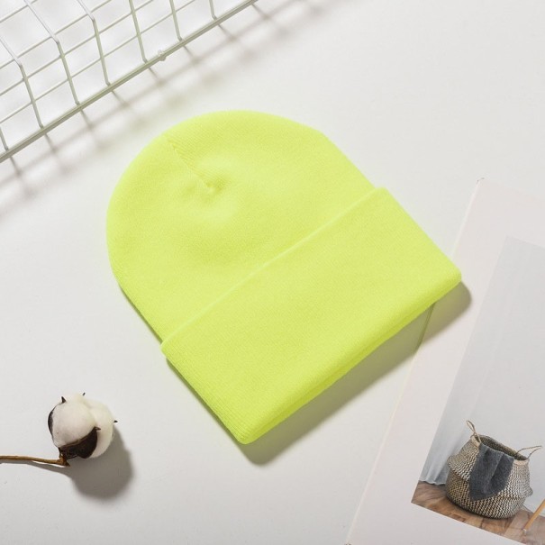Bonnet d'hiver beanie jaune clair