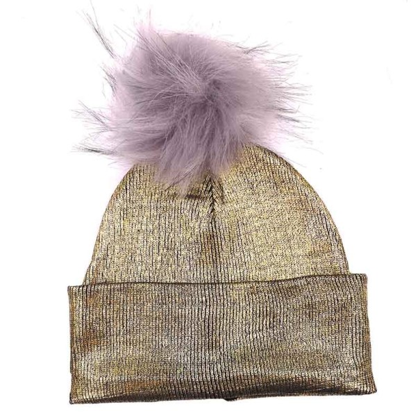Bonnet d'hiver pour enfants avec pompon 2