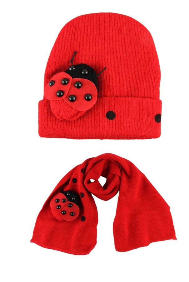 Bonnet d'hiver stylé pour enfants avec écharpe J3441 2