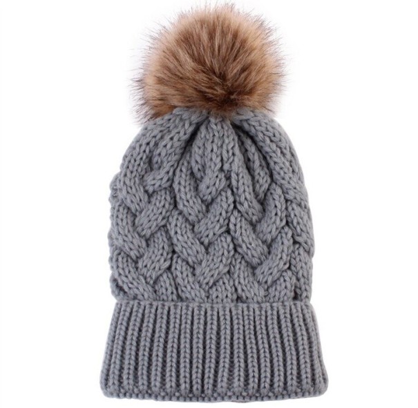 Bonnet en tricot pour femme Mandy gris