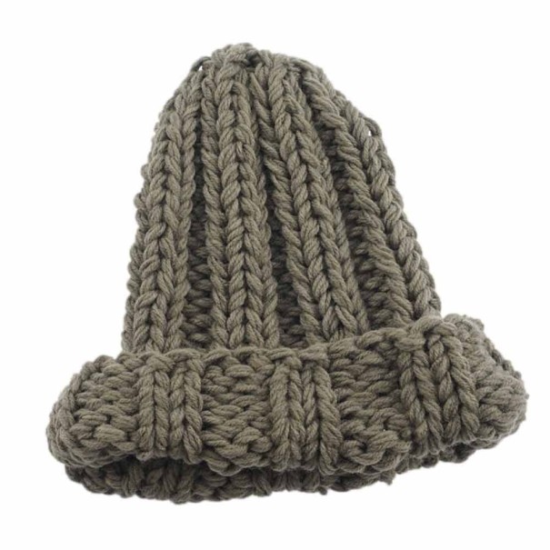 Bonnet en tricot pour femmes J2334 vert