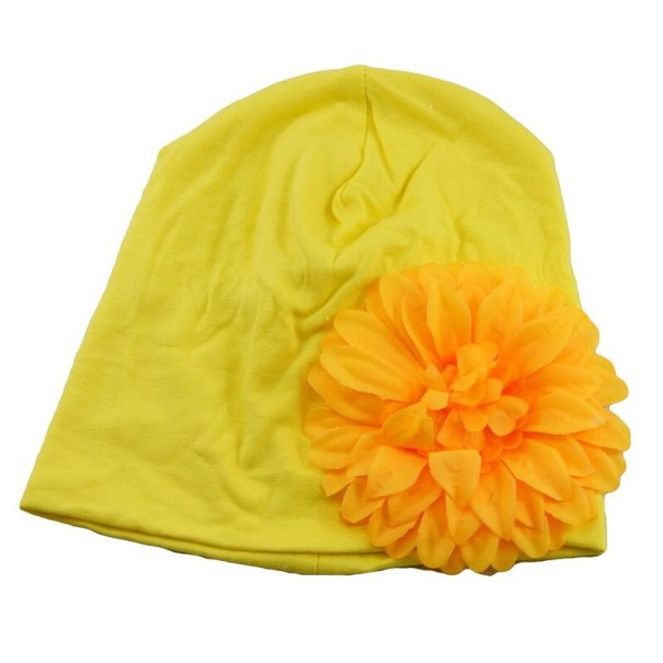 Bonnet fille avec fleur A496 9