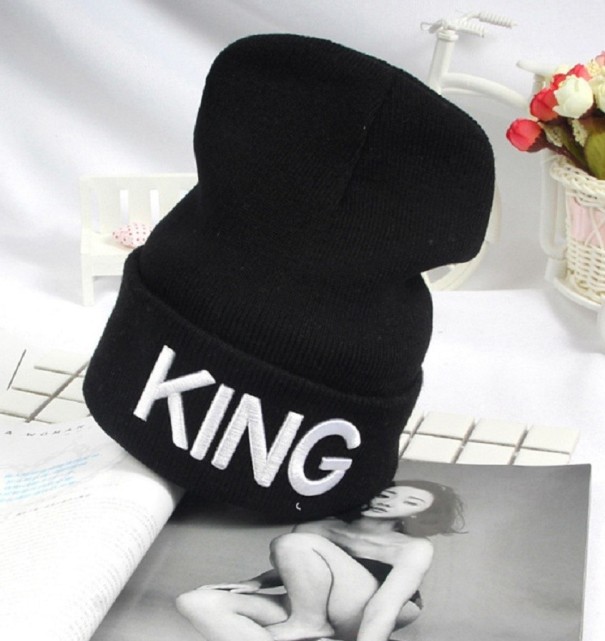 Bonnet pour enfants King et Queen blanc 1