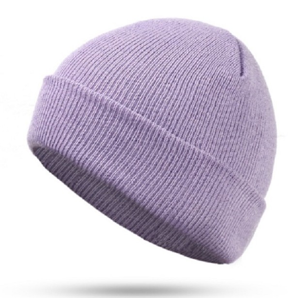 Bonnet unisexe coloré J32491 violet clair