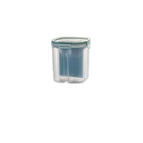 Borcan de bucătărie divizat verde 1,9 l