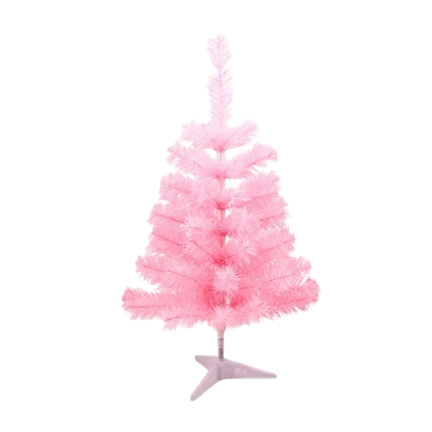 Bord Julestjerne 60 cm Lille dekorativt træ til hjemmeindretning Jul dekoration til bord, kommode eller vindueskarm rosa